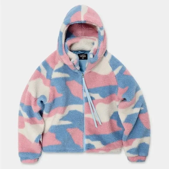 Ugg All Gender Pride Sherpa Hooded Jacket Size Small Excellent Condition! - Picture 2 of 10